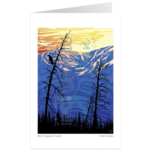 Card - Preston - Best Friend at Sunset - 6x9