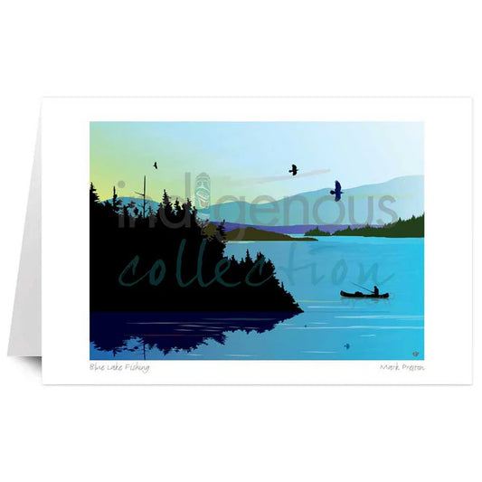 Card - Preston - Blue Lake Fishing - 6x9