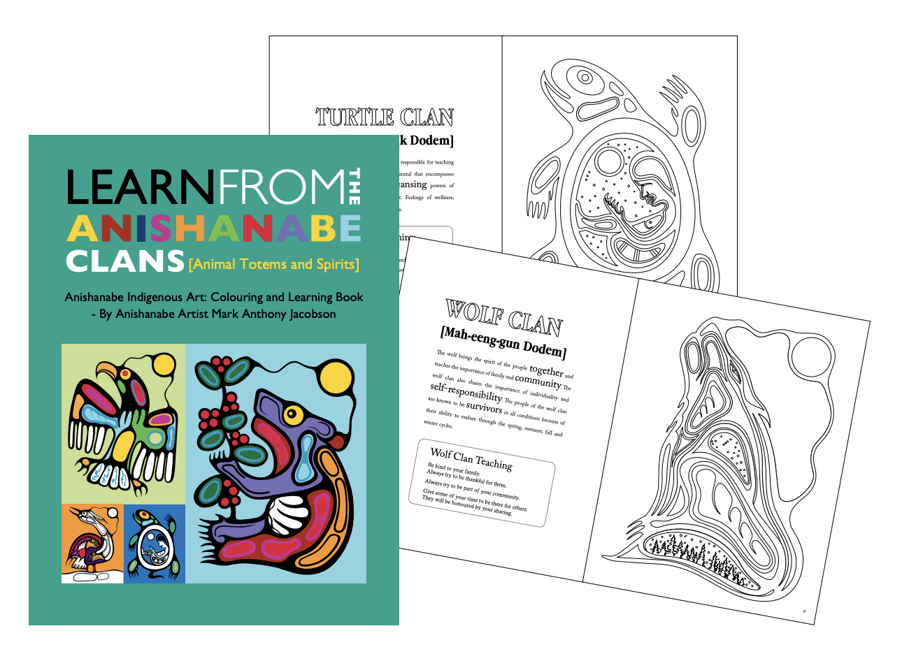 Colouring Book - Learn From The Anishanabe Clans