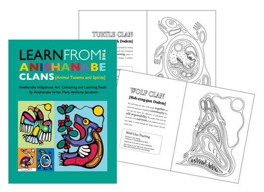 Colouring Book - Learn From The Anishanabe Clans