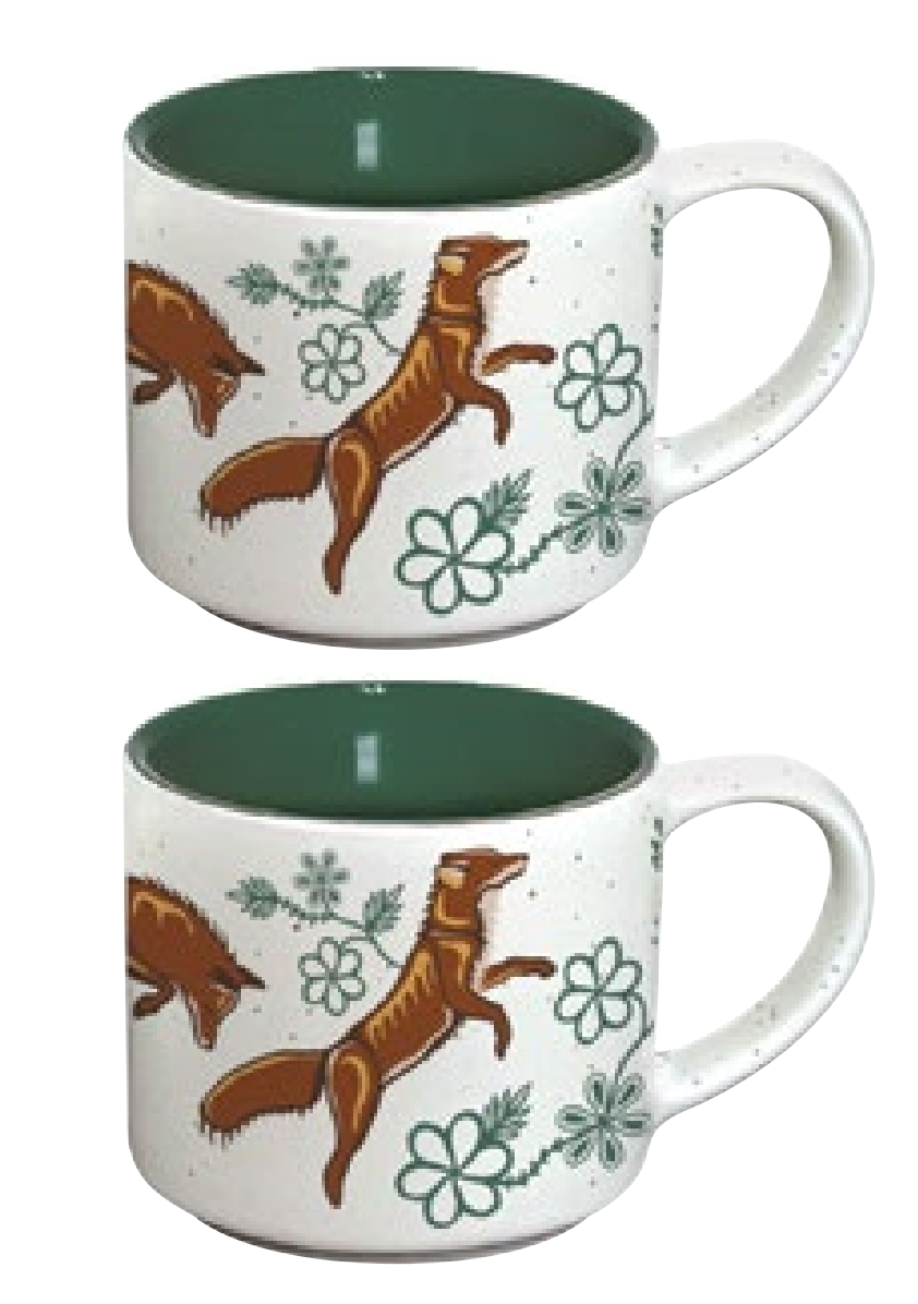Espresso Mug - Set of 2 - Foxes (Wagooshna)