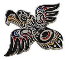 Enamel Pin - Eagle in the Wind