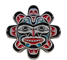 Enamel Pin - Copper Sun