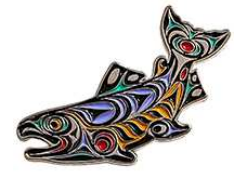 Enamel Pin - King Salmon
