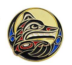 Enamel Pin - Wolf Strength