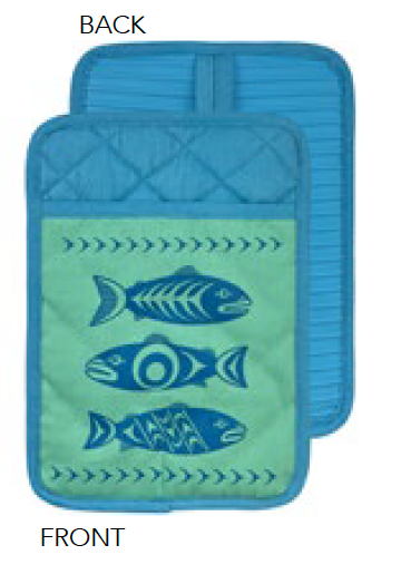Silicone Pot Holder - Salmon in the Wild