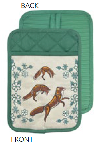 Silicone Pot Holder - Foxes (Wagooshna)