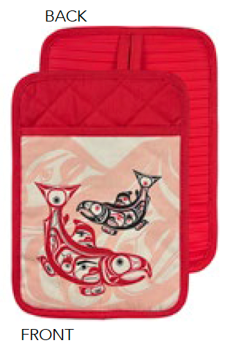 Silicone Pot Holder - Salmon
