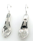 Earrings - Sterling Silver - Spoon - Bear