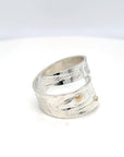 Ring - Gold & Silver - Wrap - Raven - Size 7.5