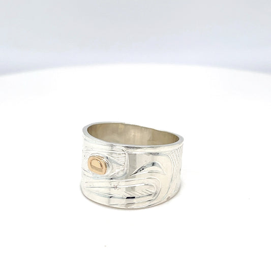 Ring - Gold & Silver - Eagle - Size 8