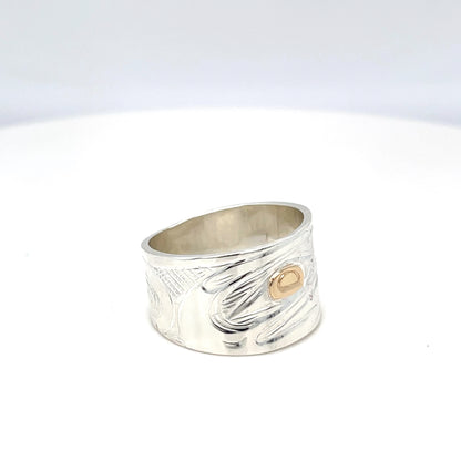 Ring - Gold & Silver - Eagle - Size 8