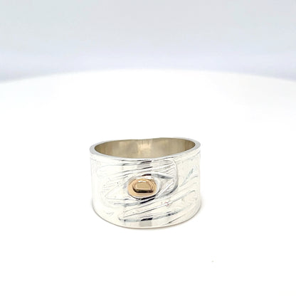 Ring - Gold & Silver - Eagle - Size 8