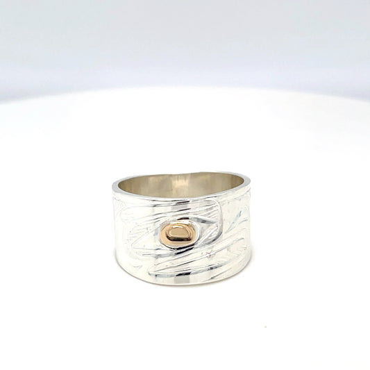 Ring - Gold & Silver - Eagle - Size 8