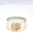 Ring - Gold & Silver - Hummingbird - Size 8.5