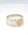 Ring - Gold & Silver - Hummingbird - Size 8.5