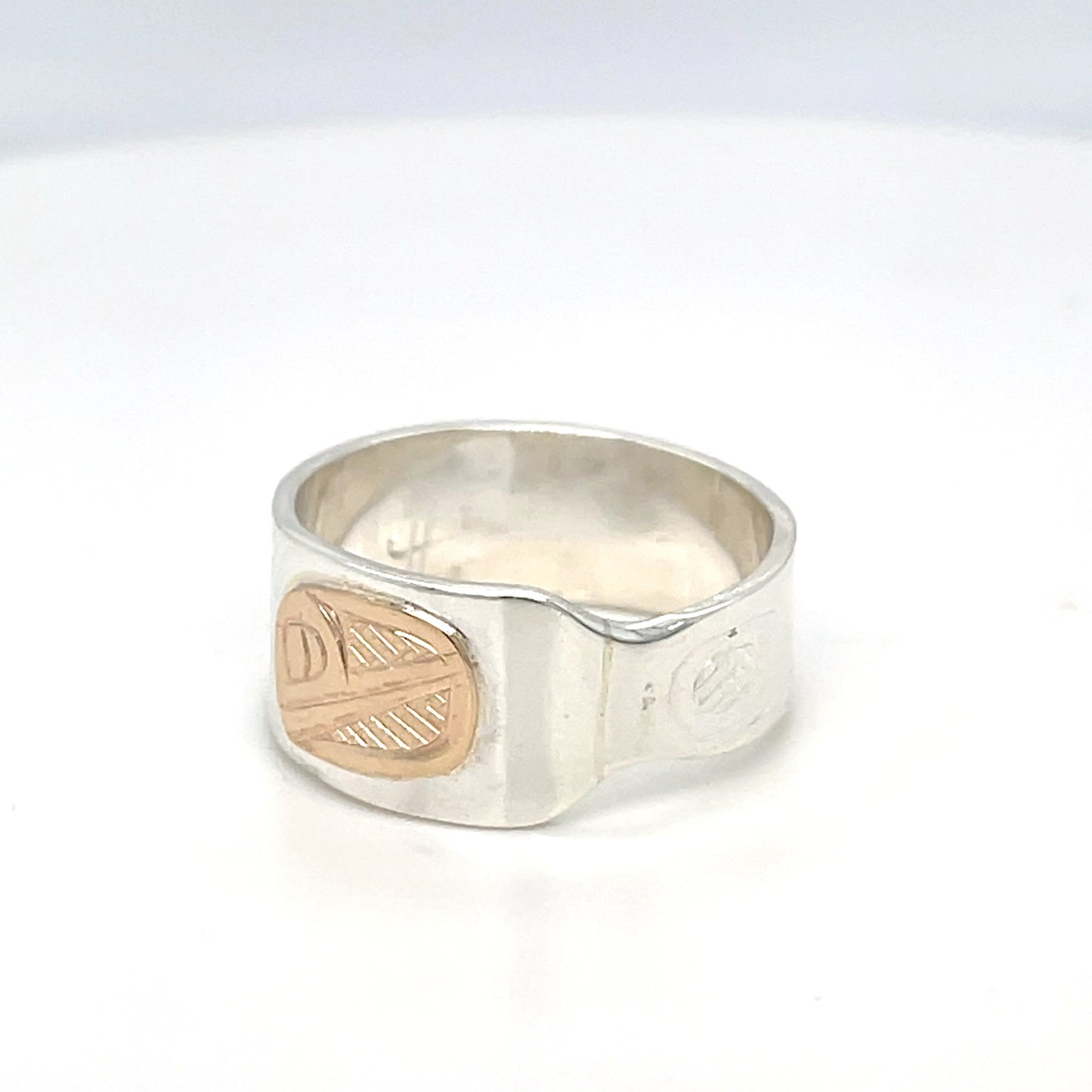 Ring - Gold & Silver - Hummingbird - Size 8.5