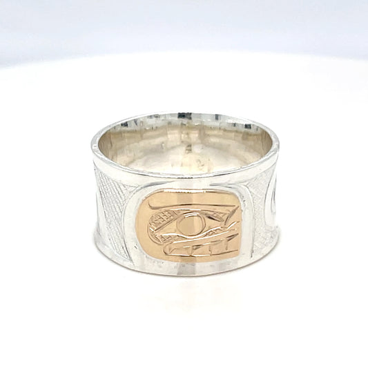 Ring - Gold & Silver - Orca - Size 10.5