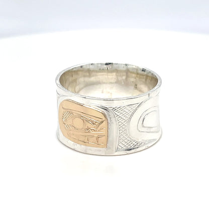 Ring - Gold & Silver - Orca - Size 10.5