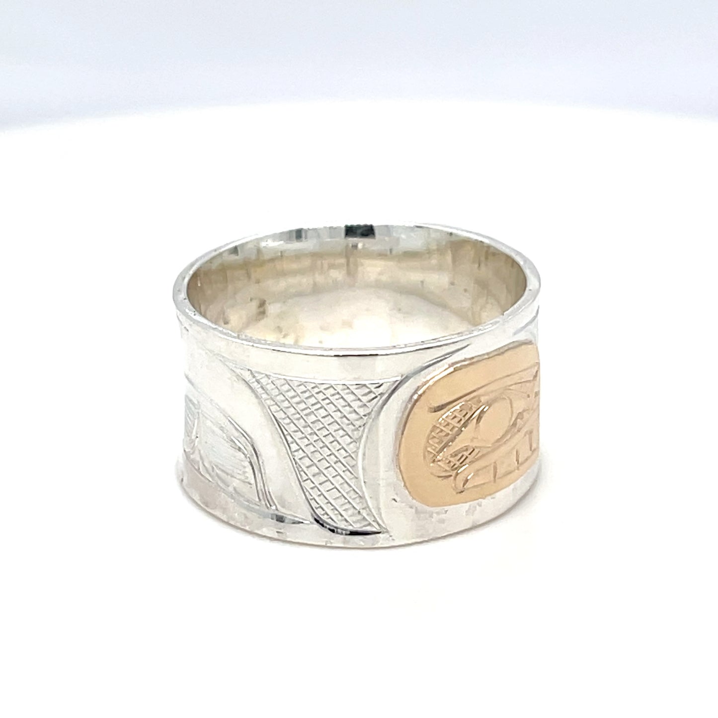 Ring - Gold & Silver - Orca - Size 10.5