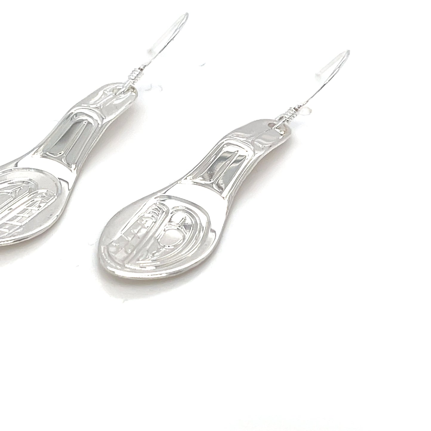 Earrings - Sterling Silver - Spoon - Orca