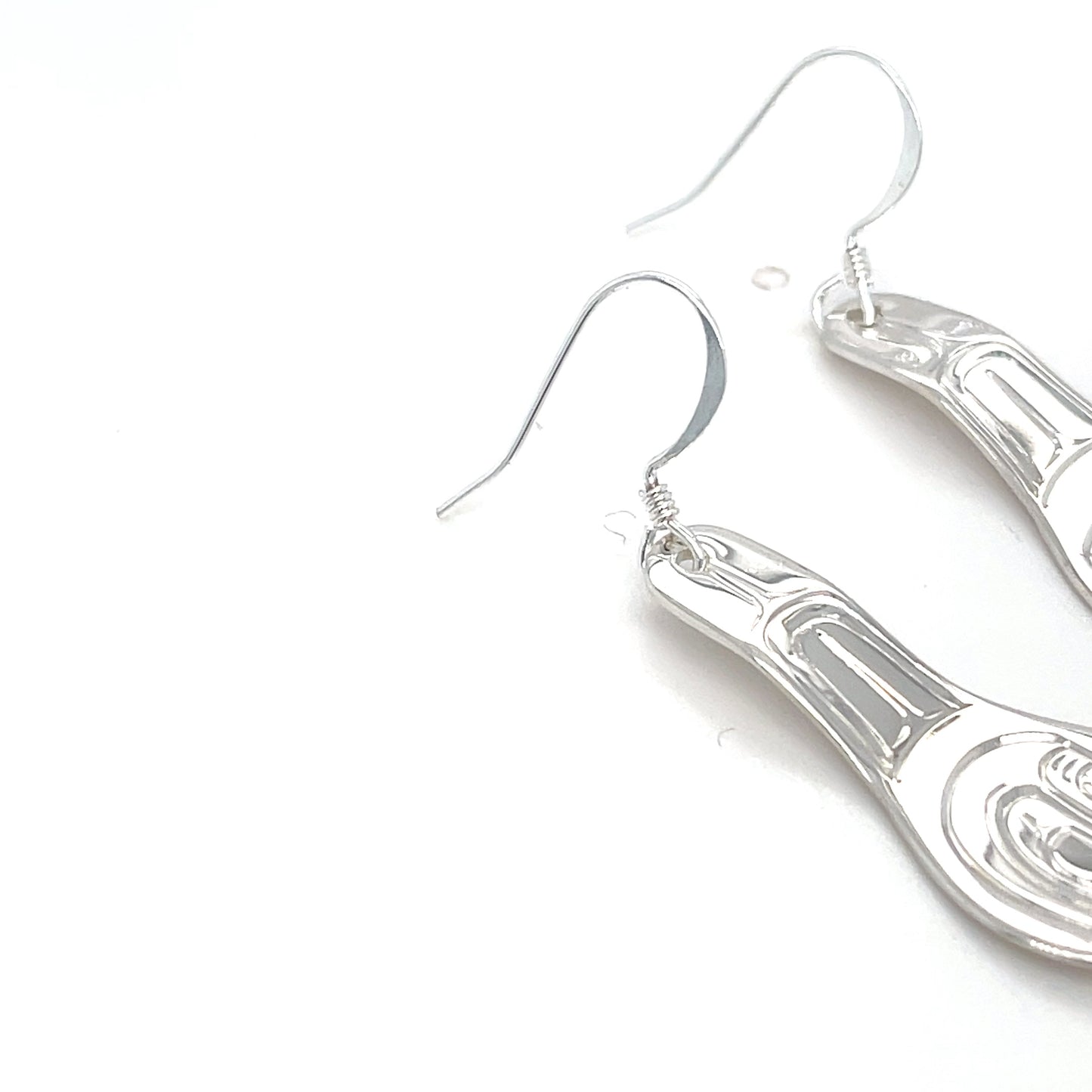 Earrings - Sterling Silver - Spoon - Orca