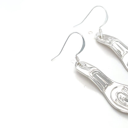 Earrings - Sterling Silver - Spoon - Orca