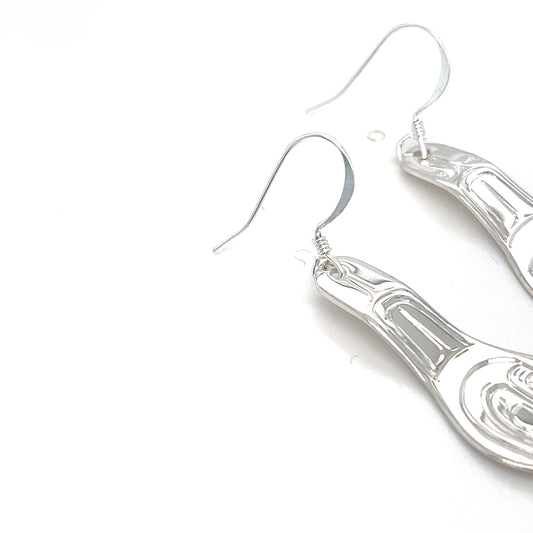 Earrings - Sterling Silver - Spoon - Orca