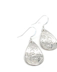 Earrings - Sterling Silver - Teardrop - Eagle