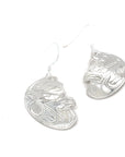 Earrings - Sterling Silver - Cutout - Bear