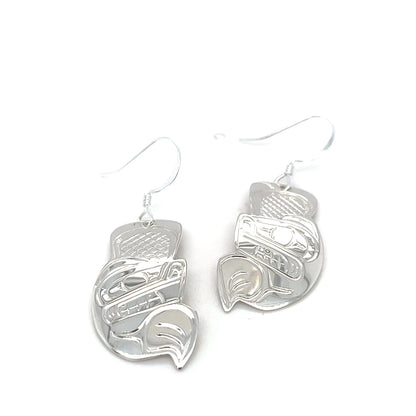 Earrings - Sterling Silver - Cutout - Beaver