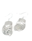 Earrings - Sterling Silver - Cutout - Beaver