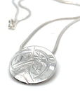 Pendant - Sterling Silver - Round - Moon