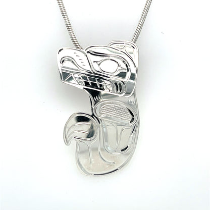 Pendant - Sterling Silver - Cutout - Bear