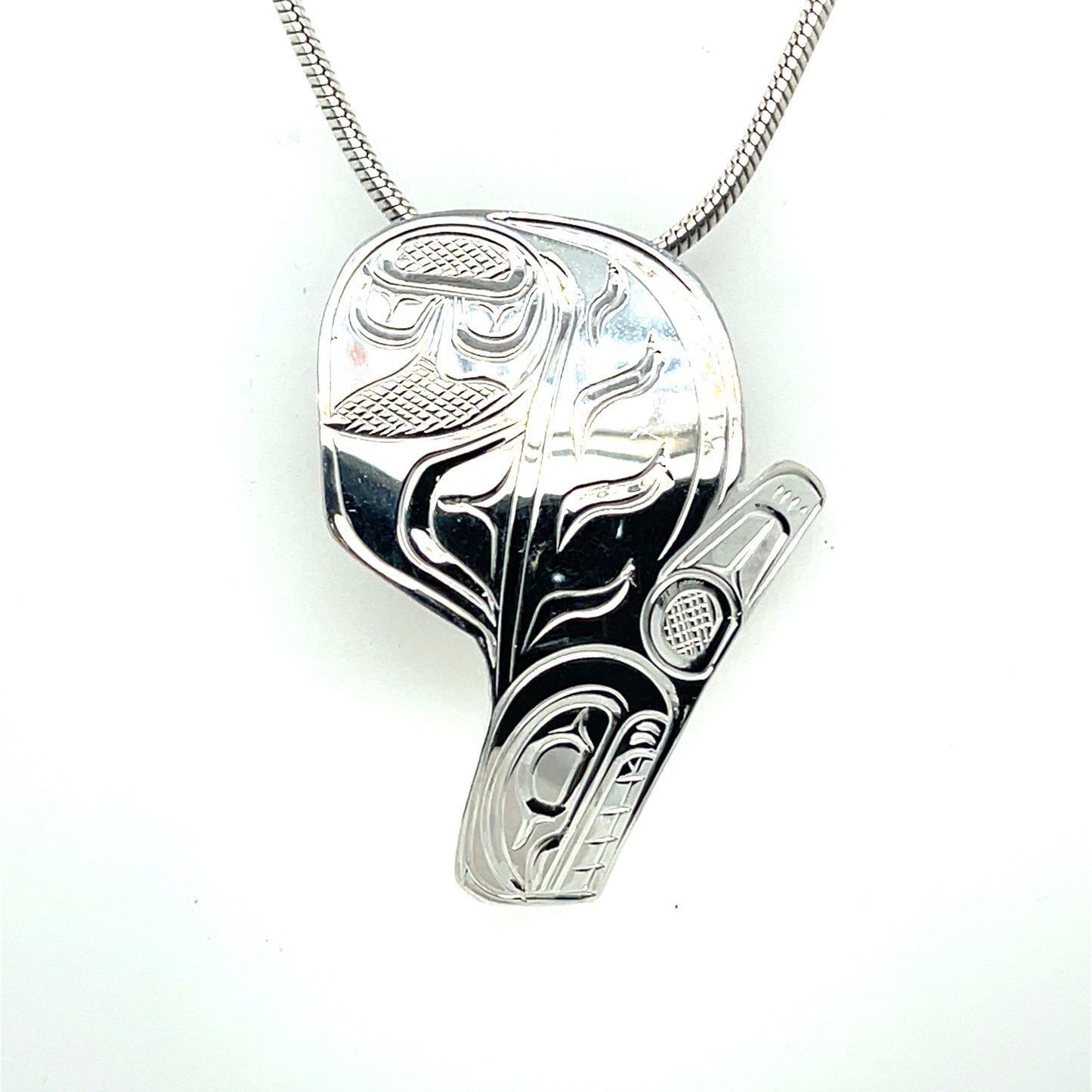 Pendant - Sterling Silver - Cutout - Orca
