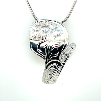 Pendant - Sterling Silver - Cutout - Orca
