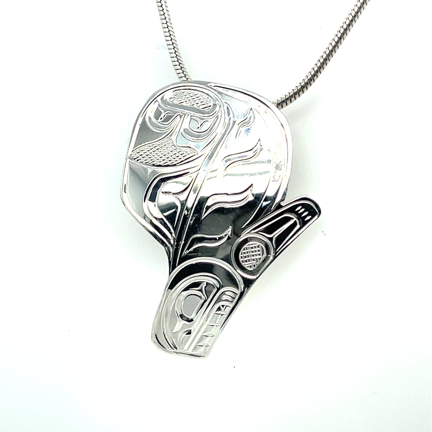Pendant - Sterling Silver - Cutout - Orca