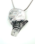 Pendant - Sterling Silver - Cutout - Orca