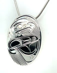 Pendant - Sterling Silver - Oval - Eagle