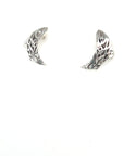 Earrings - Sterling Silver - Studs - Cutout - Salmon