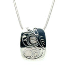 Pendant - Sterling Silver - Rectangle - Butterfly