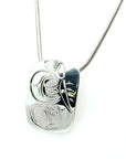 Pendant - Sterling Silver - Rectangle - Butterfly