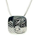 Pendant - Sterling Silver - Square - Beaver