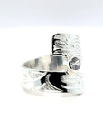 Ring - Sterling Silver - Wrap - Clear Cubic Zirconia - Frog - Size 7.5