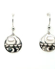 Earrings - Sterling Silver - Drop - Round - Mini - Orca