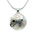 Pendant - Sterling Silver - Round - Mini - Hummingbird