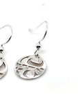 Earrings - Sterling Silver - Drop - Round - Mini - Orca