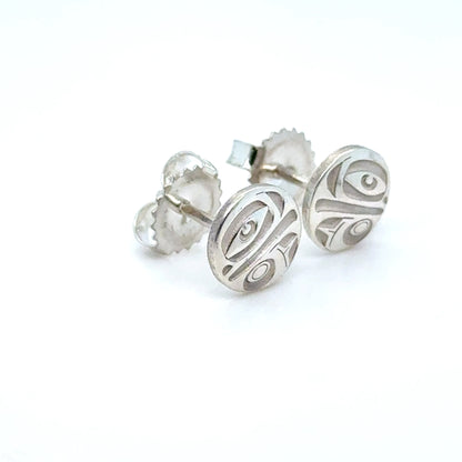 Earrings - Sterling Silver - Stud - Eagle - Micro - 8mm