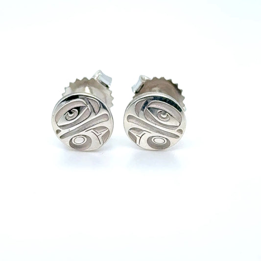 Earrings - Sterling Silver - Stud - Eagle - Micro - 8mm