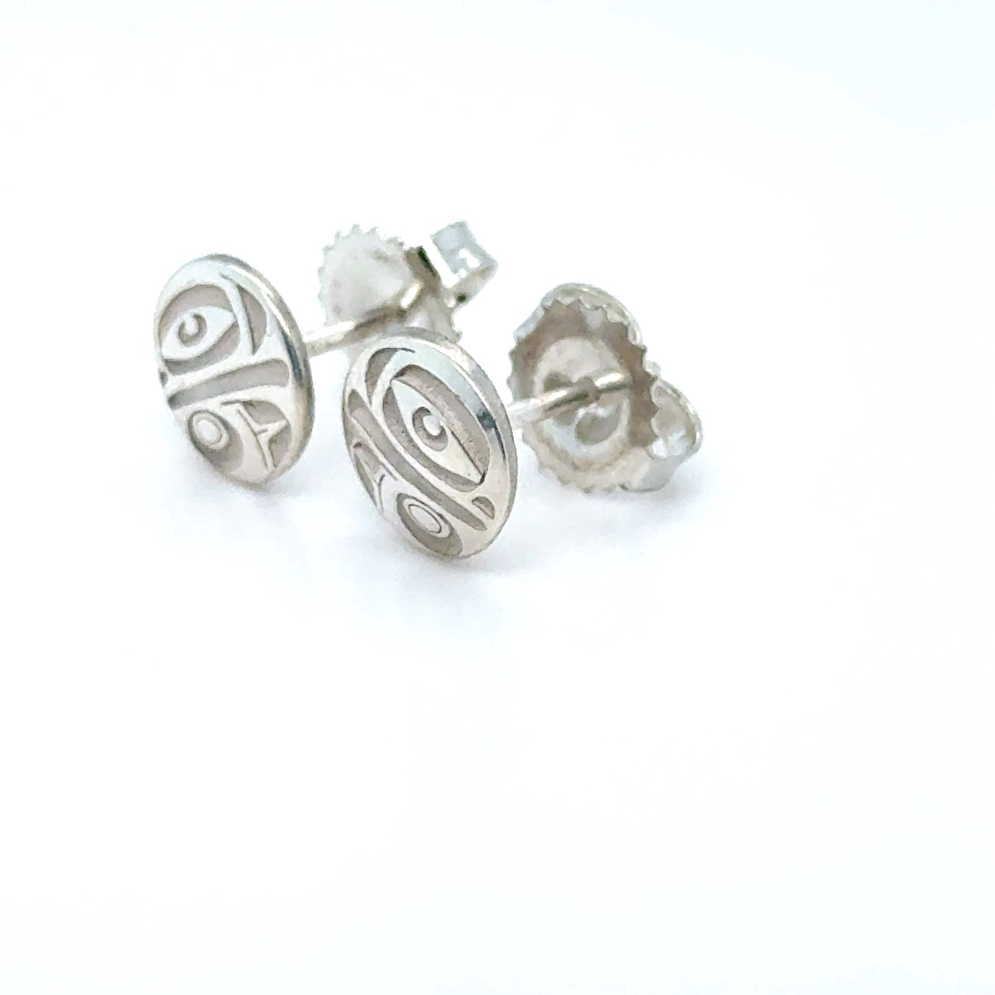 Earrings - Sterling Silver - Stud - Eagle - Micro - 8mm